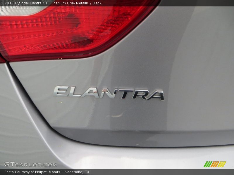 Titanium Gray Metallic / Black 2013 Hyundai Elantra GT