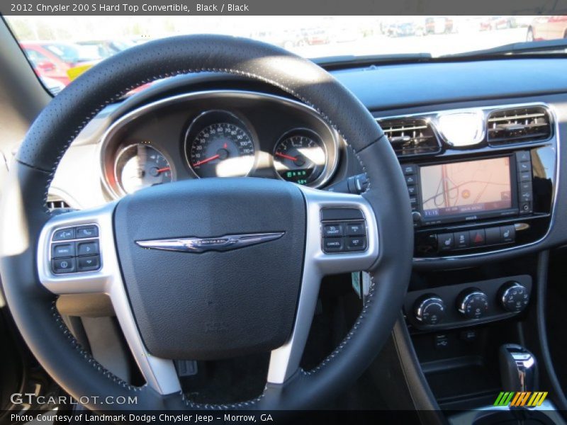 Black / Black 2012 Chrysler 200 S Hard Top Convertible