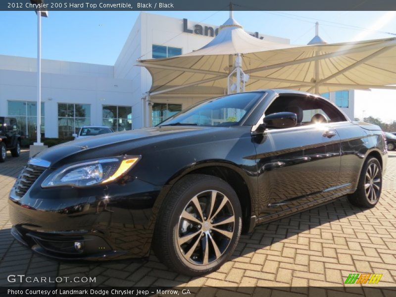 Black / Black 2012 Chrysler 200 S Hard Top Convertible