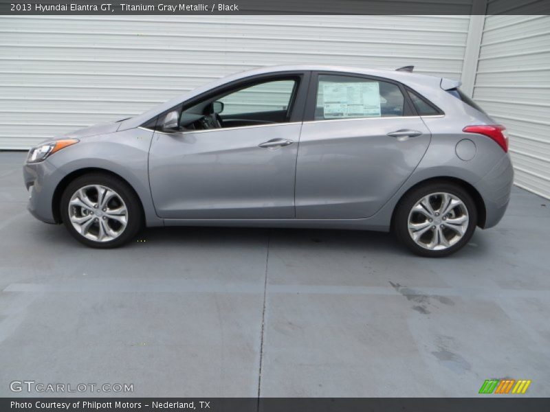 Titanium Gray Metallic / Black 2013 Hyundai Elantra GT