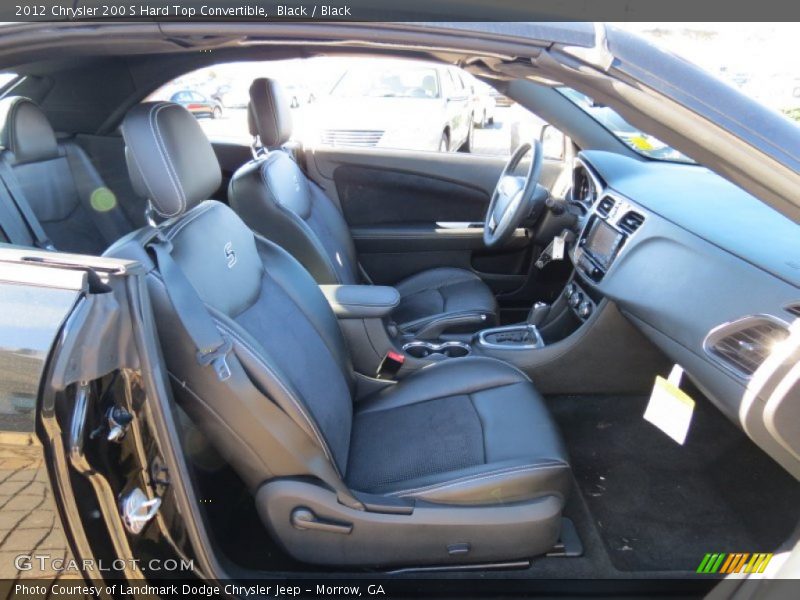 Black / Black 2012 Chrysler 200 S Hard Top Convertible