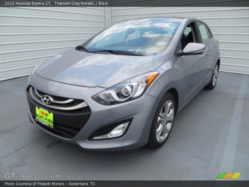 Titanium Gray Metallic / Black 2013 Hyundai Elantra GT