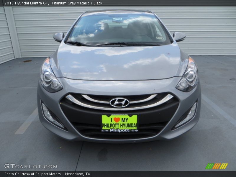 Titanium Gray Metallic / Black 2013 Hyundai Elantra GT