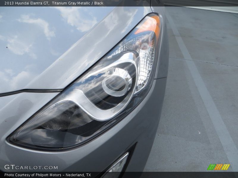 Titanium Gray Metallic / Black 2013 Hyundai Elantra GT