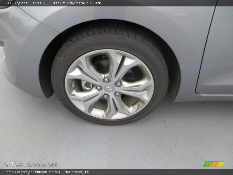 Titanium Gray Metallic / Black 2013 Hyundai Elantra GT