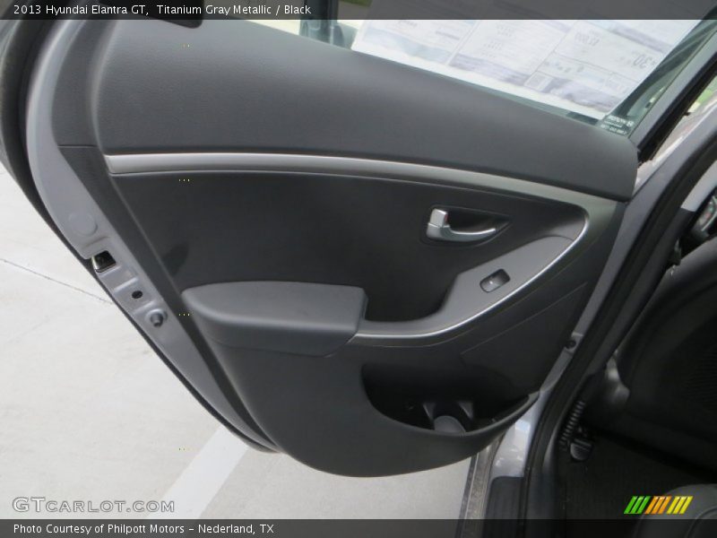 Titanium Gray Metallic / Black 2013 Hyundai Elantra GT