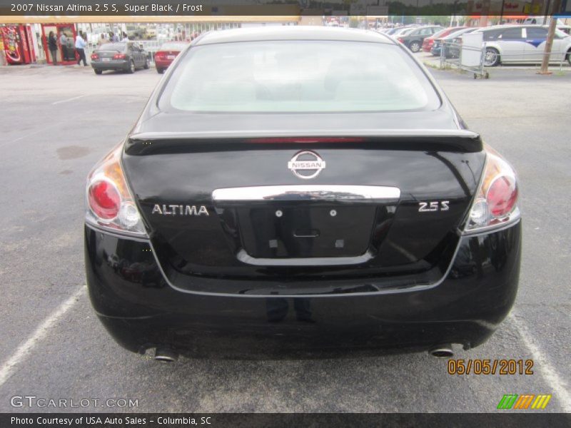Super Black / Frost 2007 Nissan Altima 2.5 S
