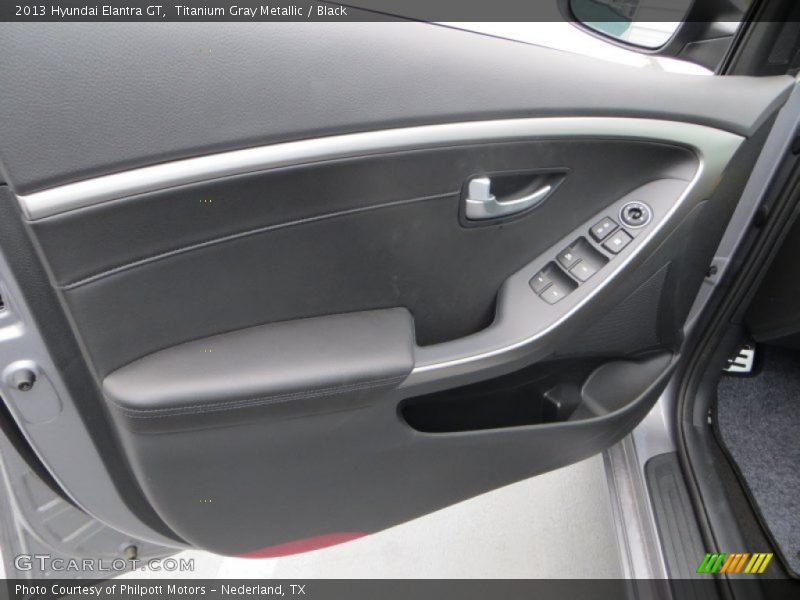 Titanium Gray Metallic / Black 2013 Hyundai Elantra GT