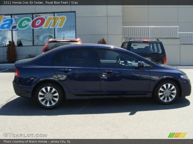 Royal Blue Pearl / Gray 2011 Honda Civic EX Sedan