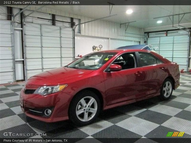 Barcelona Red Metallic / Black 2012 Toyota Camry SE