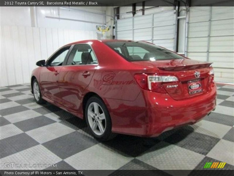 Barcelona Red Metallic / Black 2012 Toyota Camry SE
