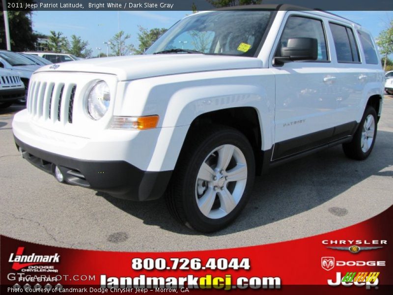 Bright White / Dark Slate Gray 2011 Jeep Patriot Latitude