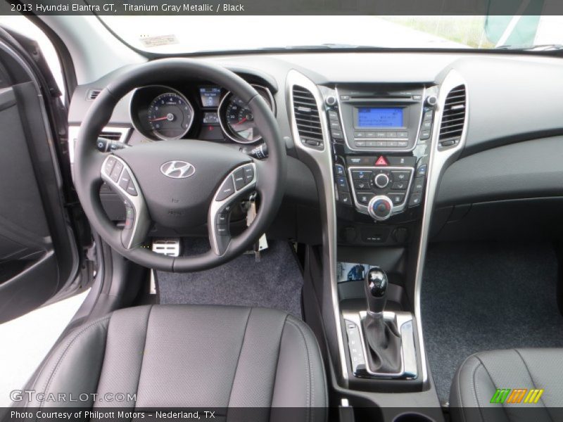 Titanium Gray Metallic / Black 2013 Hyundai Elantra GT