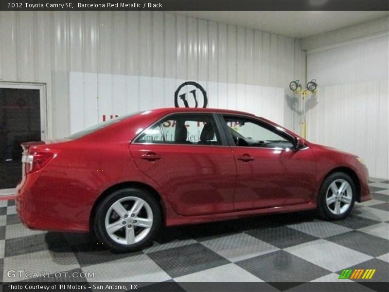 Barcelona Red Metallic / Black 2012 Toyota Camry SE