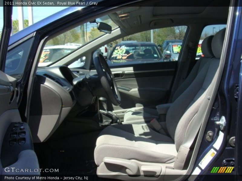 Royal Blue Pearl / Gray 2011 Honda Civic EX Sedan
