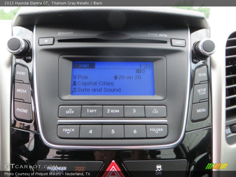 Titanium Gray Metallic / Black 2013 Hyundai Elantra GT