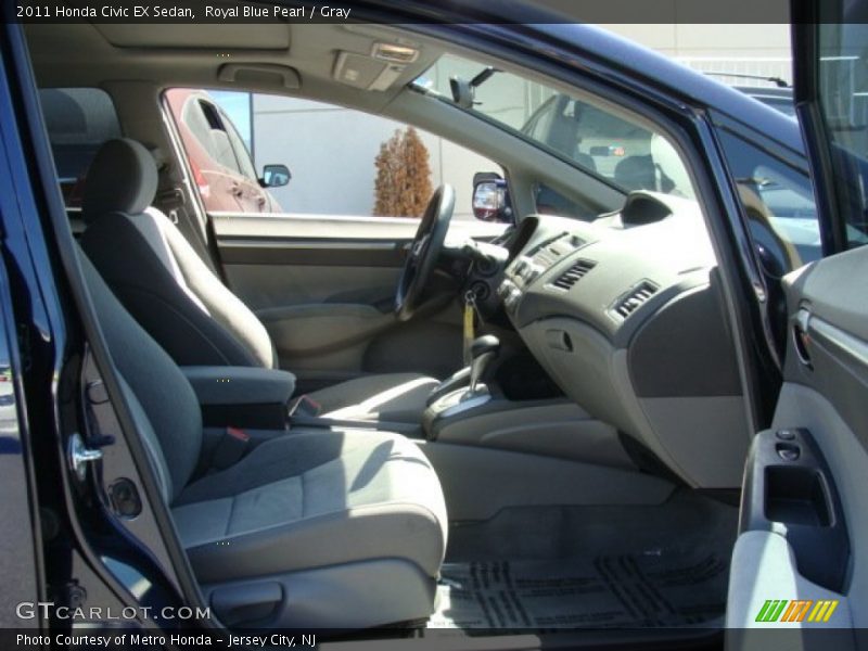 Royal Blue Pearl / Gray 2011 Honda Civic EX Sedan