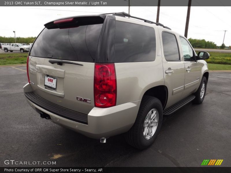 Champagne Silver Metallic / Light Tan 2013 GMC Yukon SLT