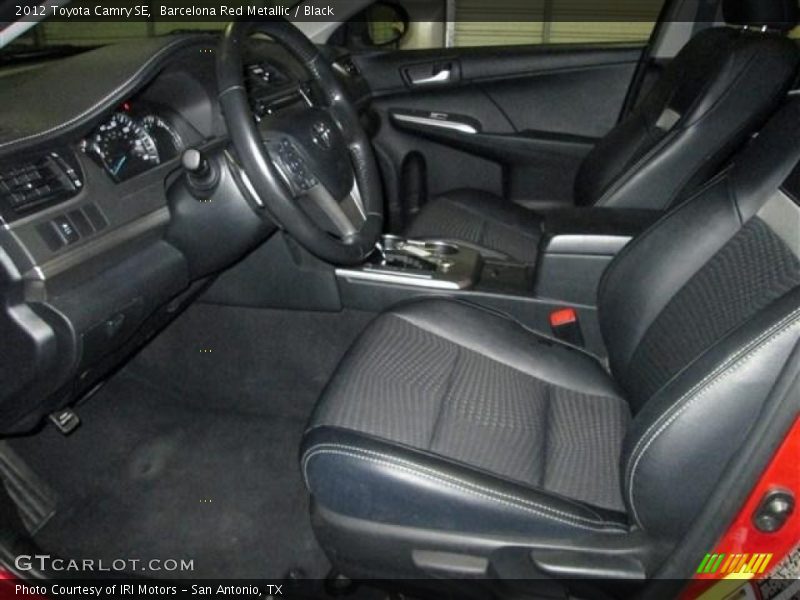 Barcelona Red Metallic / Black 2012 Toyota Camry SE