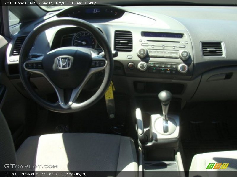 Royal Blue Pearl / Gray 2011 Honda Civic EX Sedan