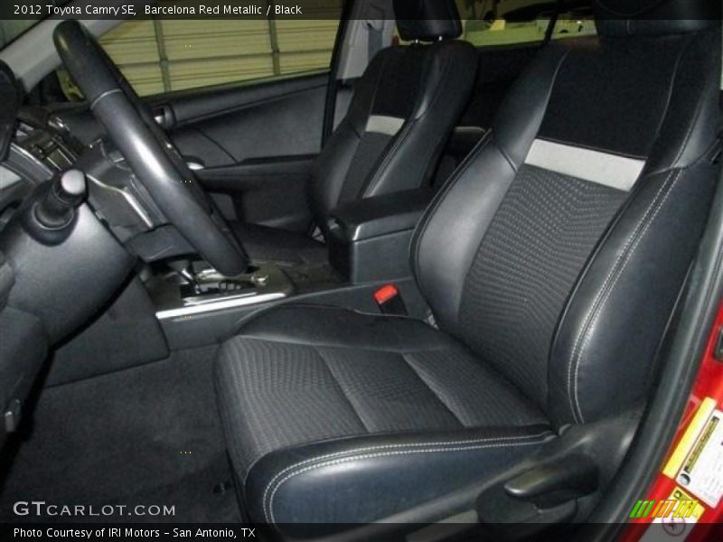 Barcelona Red Metallic / Black 2012 Toyota Camry SE