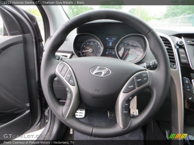 Titanium Gray Metallic / Black 2013 Hyundai Elantra GT