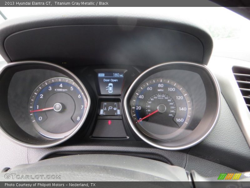 Titanium Gray Metallic / Black 2013 Hyundai Elantra GT