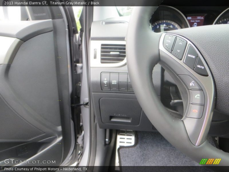 Titanium Gray Metallic / Black 2013 Hyundai Elantra GT
