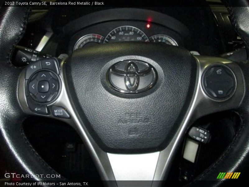 Barcelona Red Metallic / Black 2012 Toyota Camry SE