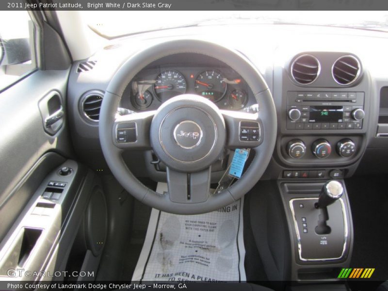 Bright White / Dark Slate Gray 2011 Jeep Patriot Latitude