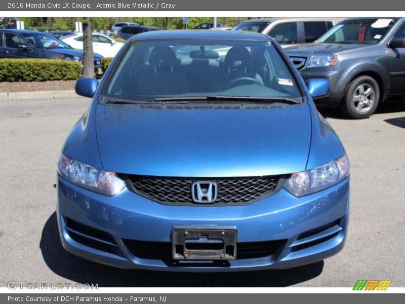 Atomic Blue Metallic / Gray 2010 Honda Civic LX Coupe