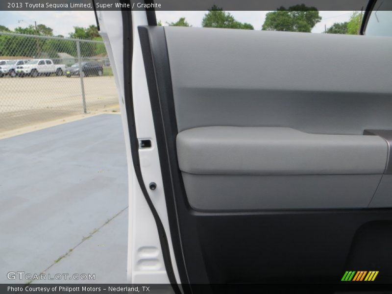Super White / Graphite 2013 Toyota Sequoia Limited