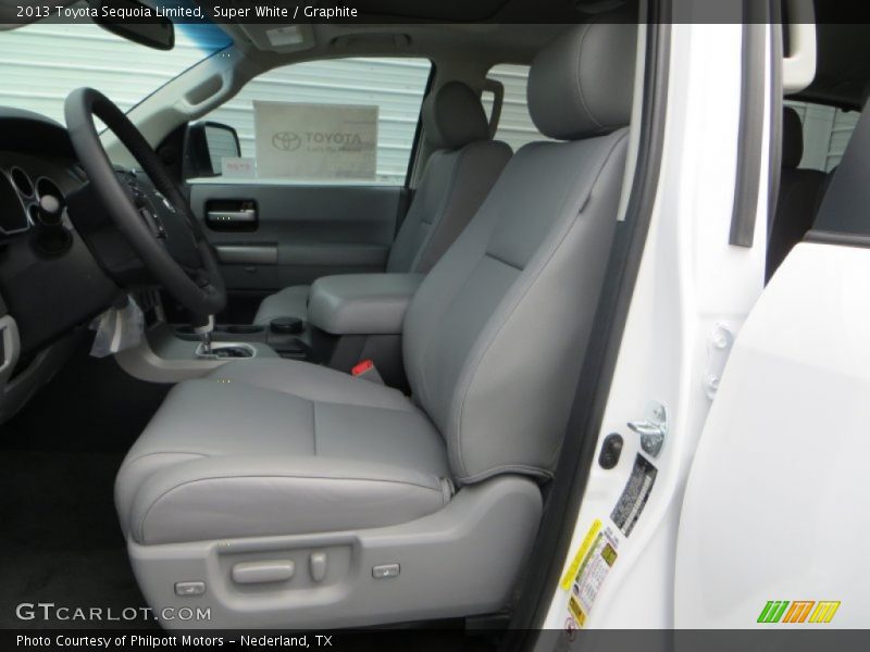 Front Seat of 2013 Sequoia Limited