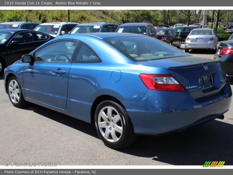 Atomic Blue Metallic / Gray 2010 Honda Civic LX Coupe