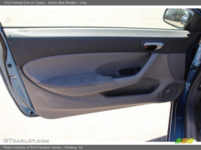 Atomic Blue Metallic / Gray 2010 Honda Civic LX Coupe