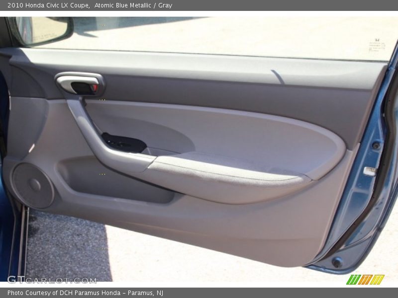 Atomic Blue Metallic / Gray 2010 Honda Civic LX Coupe