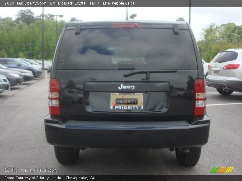 Brilliant Black Crystal Pearl / Pastel Pebble Beige 2010 Jeep Liberty Sport