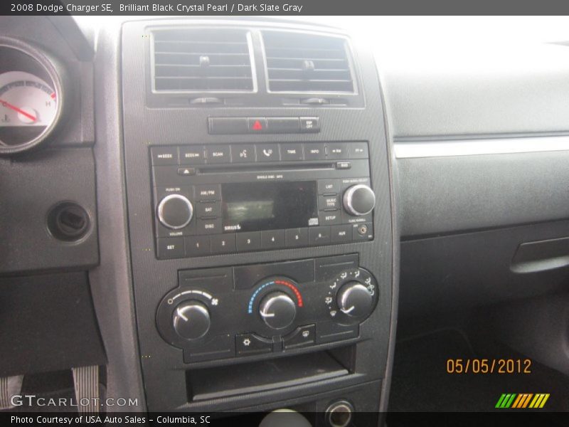 Brilliant Black Crystal Pearl / Dark Slate Gray 2008 Dodge Charger SE