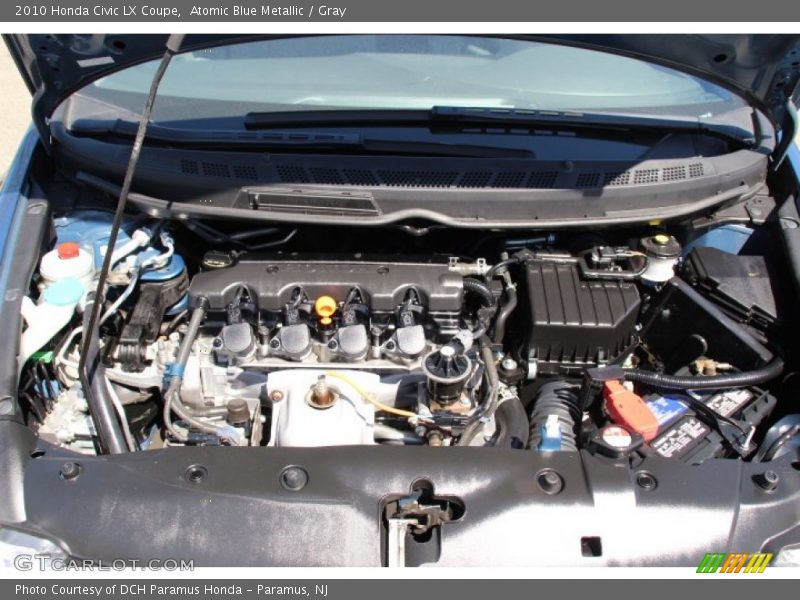 Atomic Blue Metallic / Gray 2010 Honda Civic LX Coupe