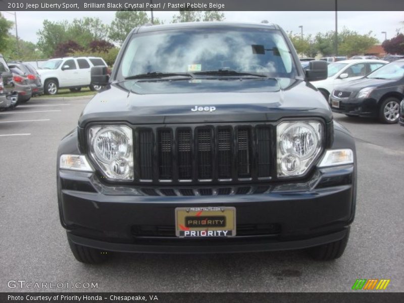 Brilliant Black Crystal Pearl / Pastel Pebble Beige 2010 Jeep Liberty Sport