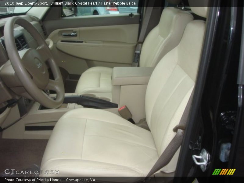 Brilliant Black Crystal Pearl / Pastel Pebble Beige 2010 Jeep Liberty Sport