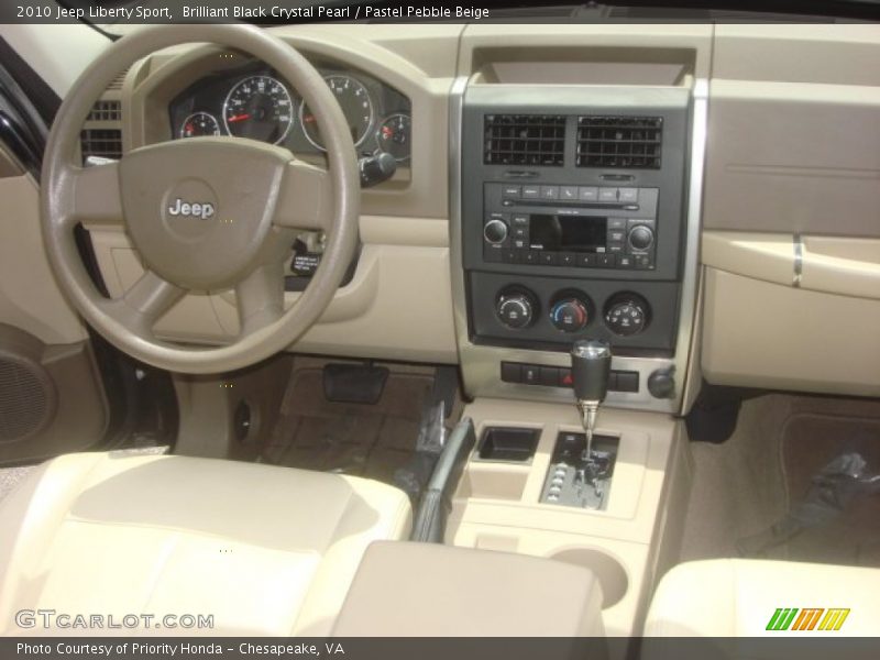 Brilliant Black Crystal Pearl / Pastel Pebble Beige 2010 Jeep Liberty Sport