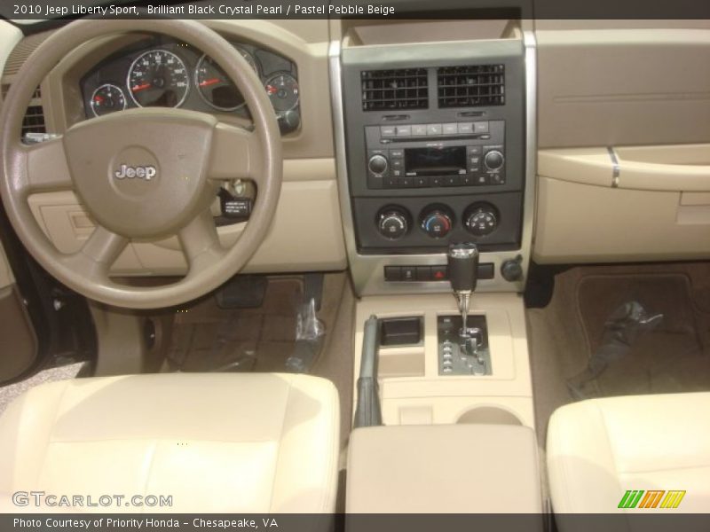Brilliant Black Crystal Pearl / Pastel Pebble Beige 2010 Jeep Liberty Sport