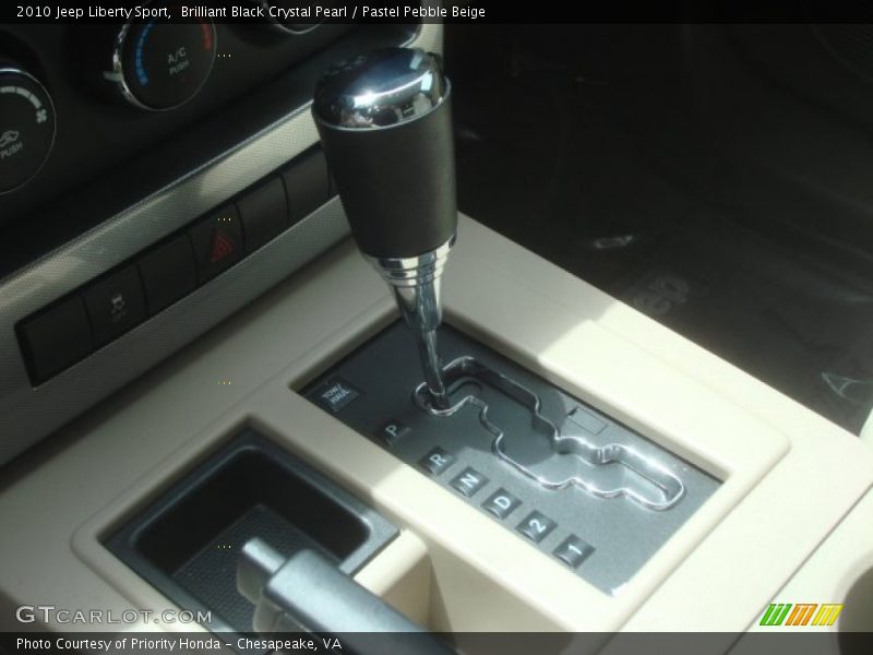 Brilliant Black Crystal Pearl / Pastel Pebble Beige 2010 Jeep Liberty Sport