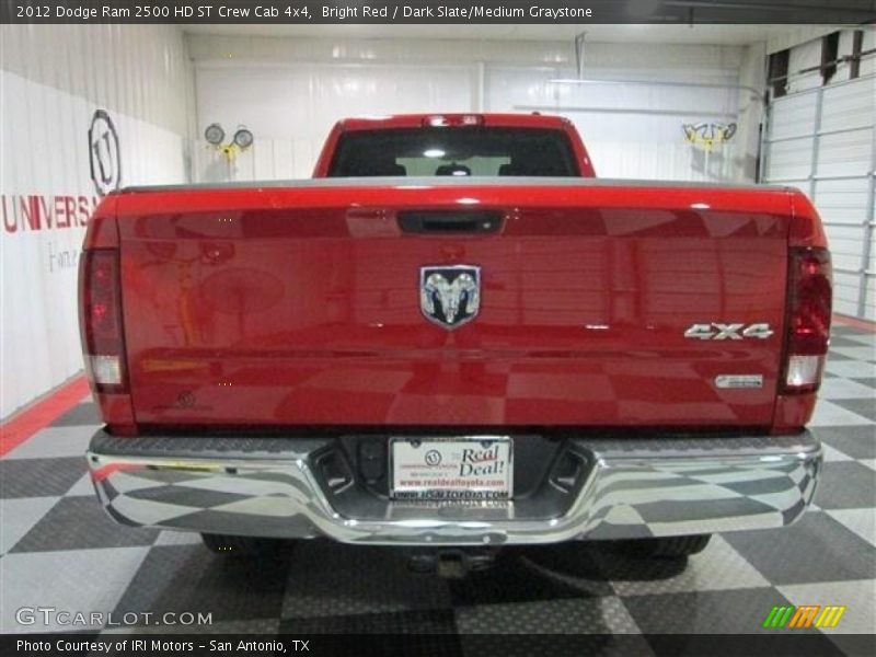 Bright Red / Dark Slate/Medium Graystone 2012 Dodge Ram 2500 HD ST Crew Cab 4x4