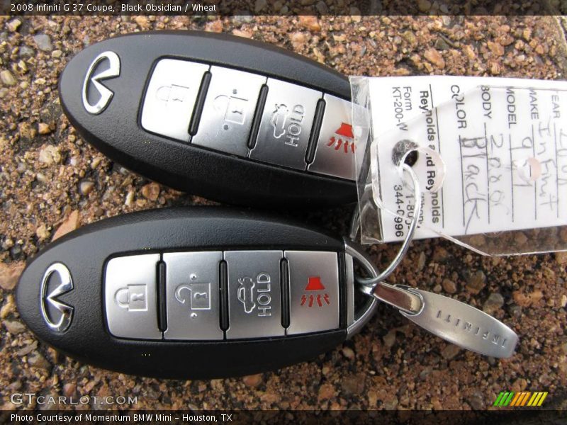 Black Obsidian / Wheat 2008 Infiniti G 37 Coupe