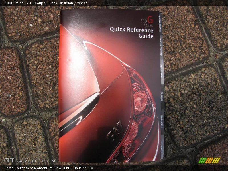 Black Obsidian / Wheat 2008 Infiniti G 37 Coupe