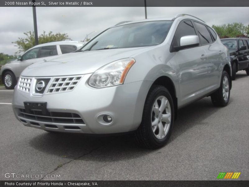 Silver Ice Metallic / Black 2008 Nissan Rogue SL