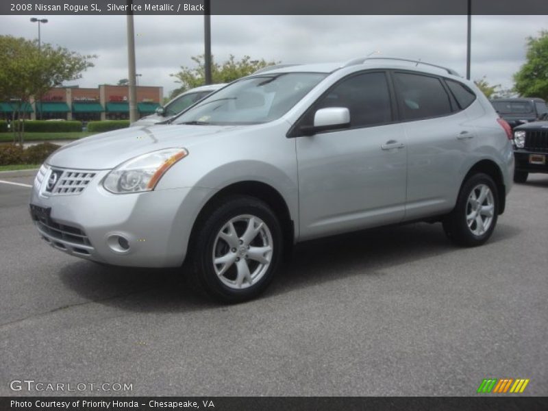 Silver Ice Metallic / Black 2008 Nissan Rogue SL