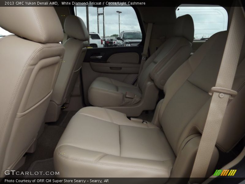 White Diamond Tricoat / Cocoa/Light Cashmere 2013 GMC Yukon Denali AWD